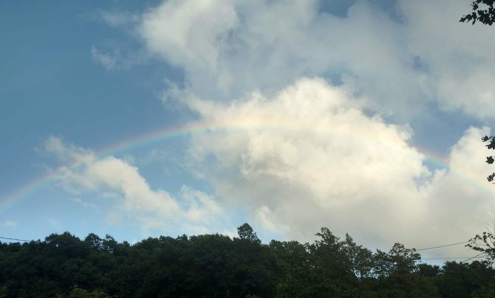 rainbow over Burke Mortgage