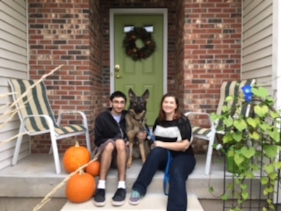 Grateful and Sharing New Home with Seeing Eye Dogs